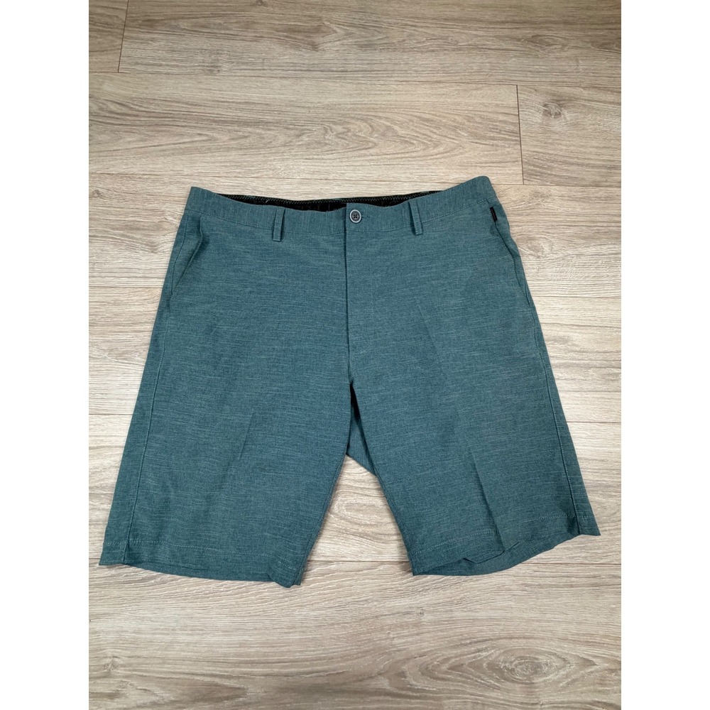 7Diamonds Performance Existence Mens Hybrid Golf Shorts Teal Green Sz 36